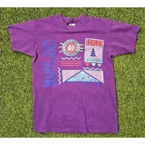 Vintage Maryland Good Times Fun Shirt Colorful Mens Sz Medium USA Single